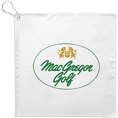 12" x 12" Golf Towel w/Grommet - 200GSM